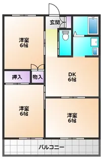 サンライズ田無I【1階】の間取り