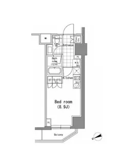 パークハビオ新橋【6階】の間取り