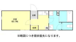 ラシックランテ上津町【1階】の間取り