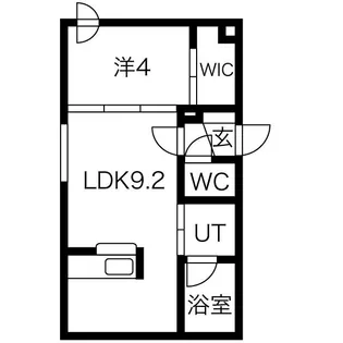 アレグリア琴似【3階】の間取り