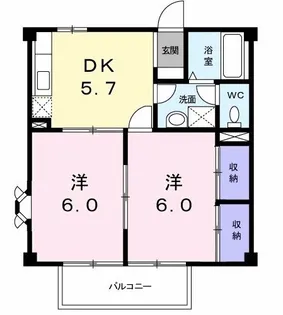 メゾンリーヴM・K【1階】の間取り