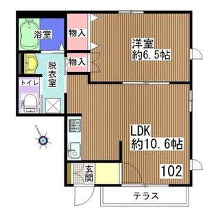 ステラ黒砂【1階】の間取り