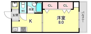 西浦マンション【2階】の間取り