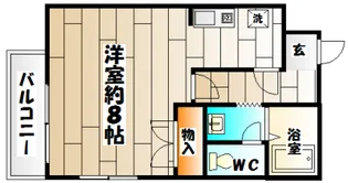 ハイツスズラン【1階】の間取り
