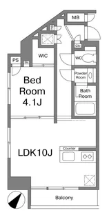 ウイング新中野【5階】の間取り