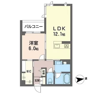 カーサ ベッラ【2階】の間取り