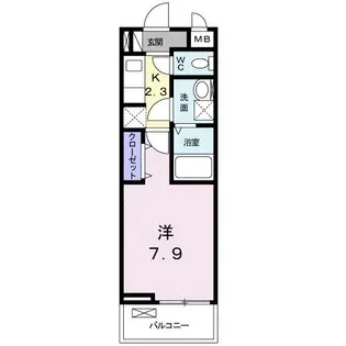 ラフレシール ミユ【2階】の間取り