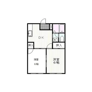 コーポラス杉山 II【1階】の間取り