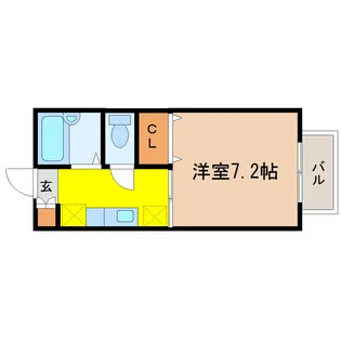 パルコートα I【2階】の間取り