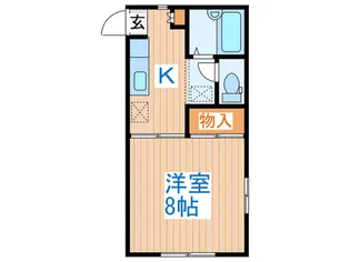 エミールハイツ【1階】の間取り