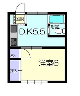 メゾン玉川【1階】の間取り