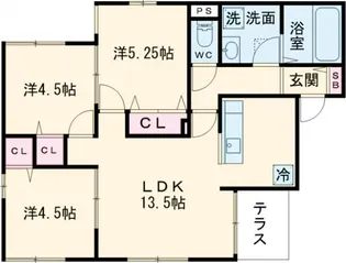 Ms Kitty【1階】の間取り