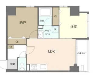 セレーノ六町【5階】の間取り