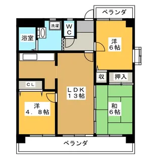 ルーミー22【2階】の間取り