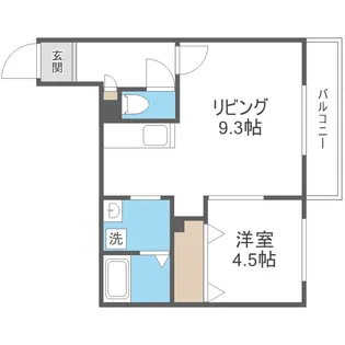 リヴェルテ栄通【4階】の間取り