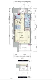 プレサンス錦プレミアム【5階】の間取り