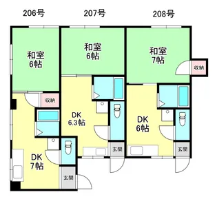 アイリー大和田(旧シャインマンション2号館)【2階】の間取り