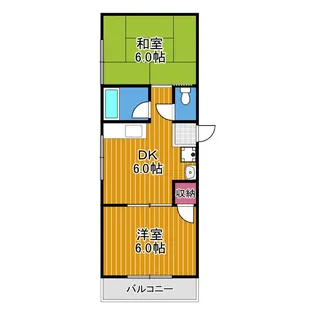 クローバーハイツ喜志【3階】の間取り