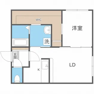 Ridges南郷【1階】の間取り