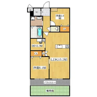 Jacaranda Yard【1階】の間取り