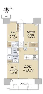 シティテラス尼崎【16階】の間取り
