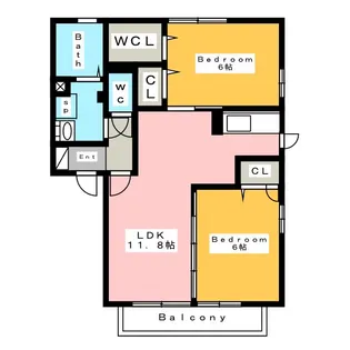 アドミール【2階】の間取り