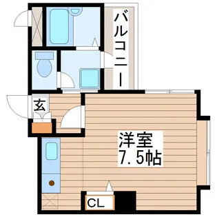 ベルシティ五橋【2階】の間取り