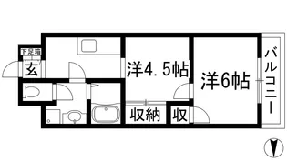 プレアール宝塚泉町【2階】の間取り