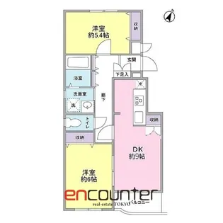 白山坂ハウス【3階】の間取り
