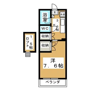 リトルリバー【2階】の間取り