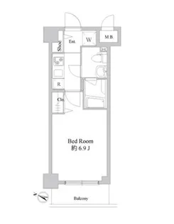 ドゥーエ新川崎【4階】の間取り