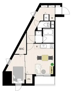 WHARF駒込【12階】の間取り