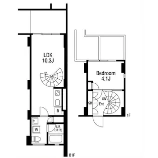 ポラスト恵比寿(旧:プライムアーバン目黒三田)の間取り
