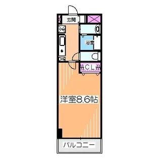 ロータス北花田【1階】の間取り