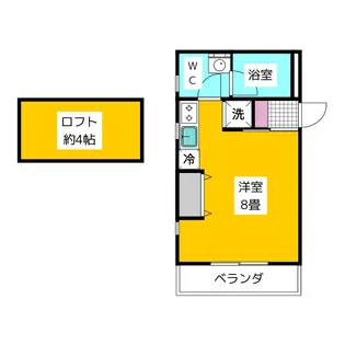 メゾンブランシュ【2階】の間取り