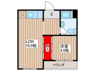 押賀マンション【3階】の間取り