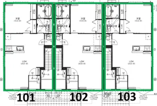 アミュレット峰山【1階】の間取り