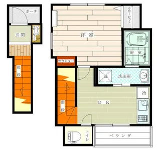 ディアハウスA 2【2階】の間取り