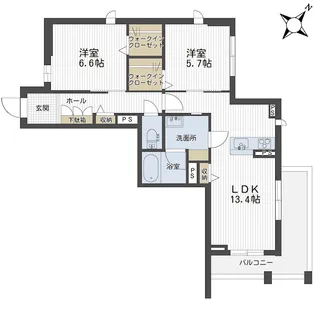 【SHM】ル・ソレイユ・ルヴァン【3階】の間取り