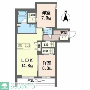 アーバンT【1階】の間取り