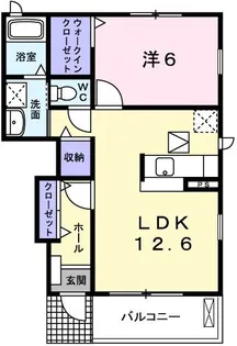 ピングーWEST【1階】の間取り