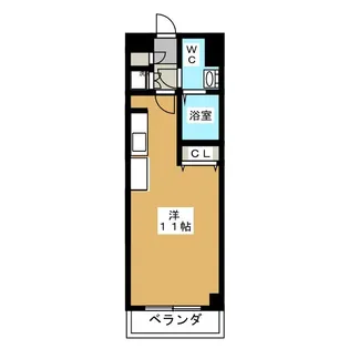 ディアコースト本千葉駅前【9階】の間取り