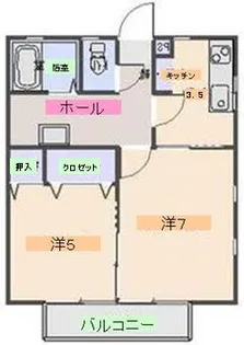 パピーハウス【1階】の間取り