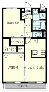 アヴァンツァートコルソ吉川美南【4階】の間取り