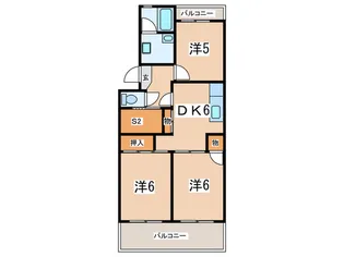 メゾン広田II【3階】の間取り