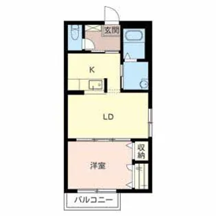 クラヴィエ睦美【2階】の間取り