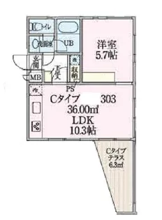 Branch+【3階】の間取り