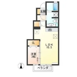 ビューラーKEN C棟【1階】の間取り