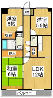 ボッセルコート深井【3階】の間取り