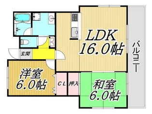 メゾンドファミーユII【1階】の間取り